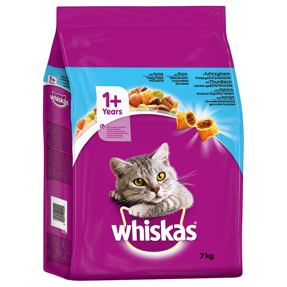 Whiskas 1+ tonijn 7 kg aanbieding bij Zooplus