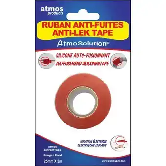 Praxis Atmos anti-lek tape rood 25mmx3m aanbieding