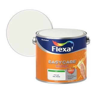 Praxis Flexa muurverf easycare muren mat ral 9016 2,5l aanbieding