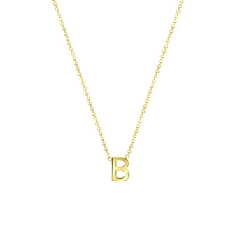 Douglas Lucardi 9 karaat ketting met letter hanger - b aanbieding