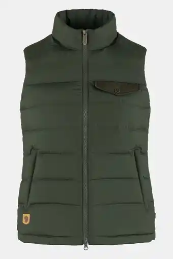 Bever Fjällräven greenland down liner bodywarmer dames groen aanbieding