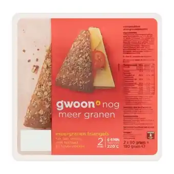 Coop G'woon meergranen triangels aanbieding