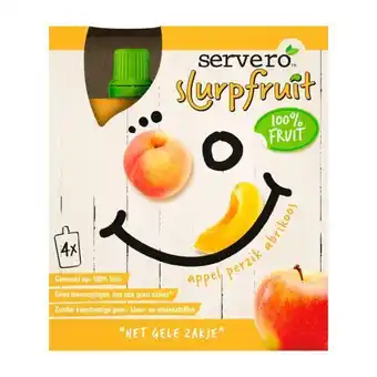 Coop Servero slurpfruit geel aanbieding