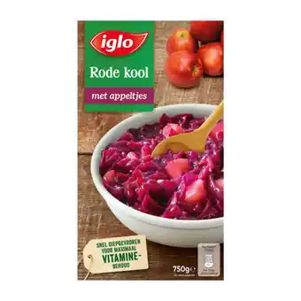 Coop Iglo rode kool met appeltjes aanbieding