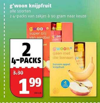 Poiesz G'woon Knijpfruit aanbieding