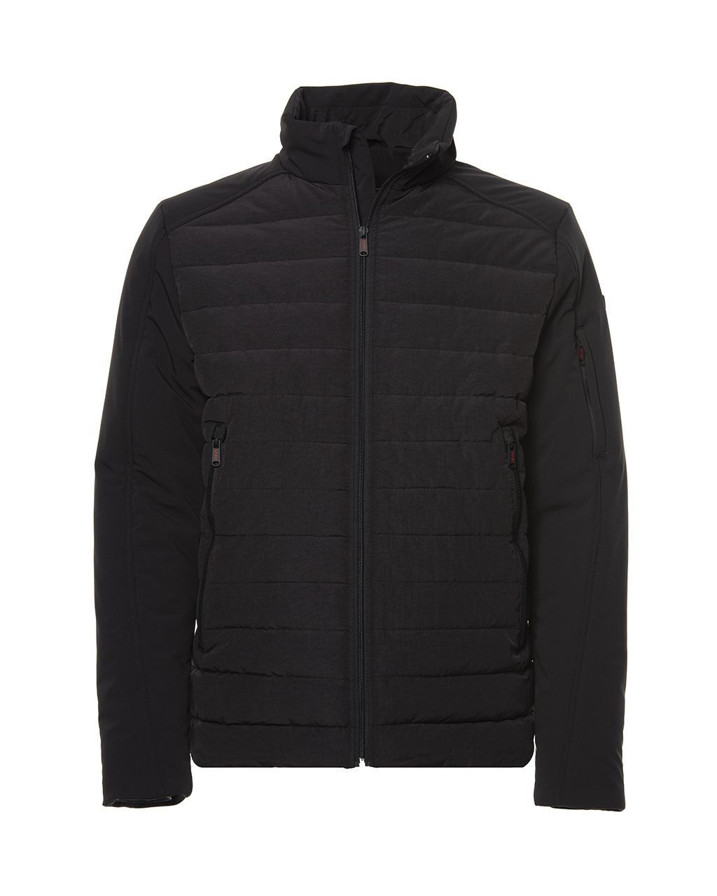 STONE HARBOUR Winterjas voor heren (S-3XL), gevoerd met fleece, gewatteerd, met capuchon - B771, Dark-Olive, M