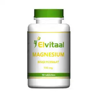 Vitamins Elvitaal magnesium (bisglycinaat) 130 mg 90 tabletten aanbieding