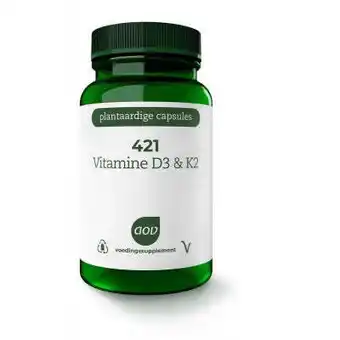 Vitamins Aov 421 vitamine d3 & k2 60 vegetarische capsule aanbieding