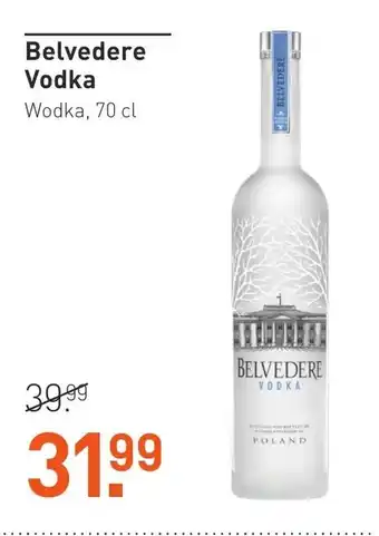 Gall & Gall Belvedere vodka 70cl aanbieding