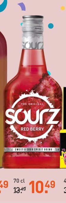 Gall & Gall Sourz red berry 70cl aanbieding