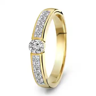 Siebel Juweliers Geelgouden diamant ring 198xa3255qqqdry aanbieding