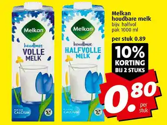 Boni Melkan houdbare melk pak 1000 ml aanbieding