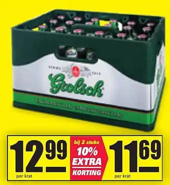 Nettorama Grolsch krat aanbieding