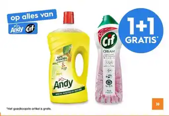 Blokker Op alles van andy of cif aanbieding