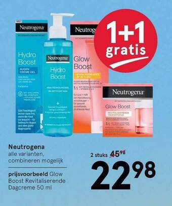 Etos Neutrogena 1+1 Gratis aanbieding