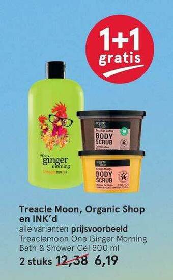 Etos Treacle Moon, Organic Shop En INK'd 1+1 Gratis aanbieding