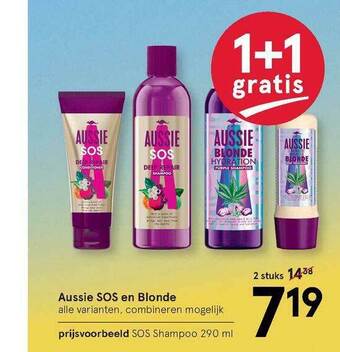 Etos Aussie SOS En Blonde 1+1 Gratis aanbieding