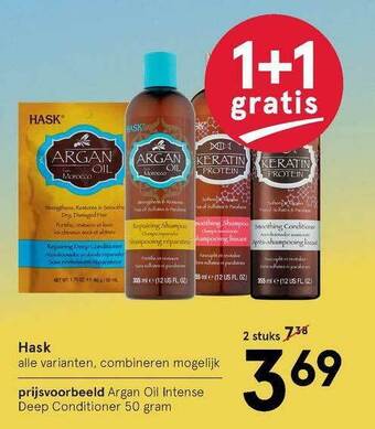 Etos Hask 1+1 Gratis aanbieding