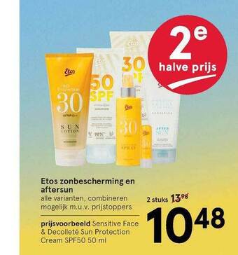 Etos Etos Zonbescherming En Aftersun aanbieding