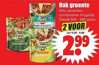 Dirk Hak Groente aanbieding