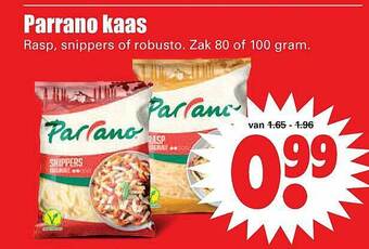 Dirk Parrano Kaas Rasp, Snippers Of Robusto aanbieding