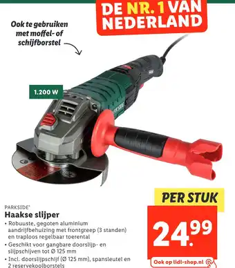 Lidl Haakse slijper 125 mm aanbieding