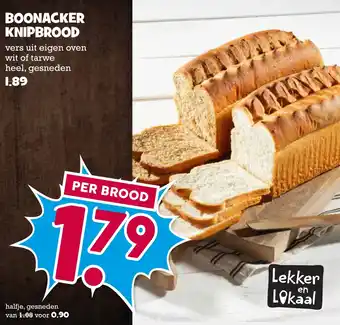 Boon`s Markt Boonacker knipbrood aanbieding