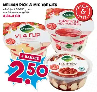 Boon`s Markt Melkan pick & mix toetjes aanbieding