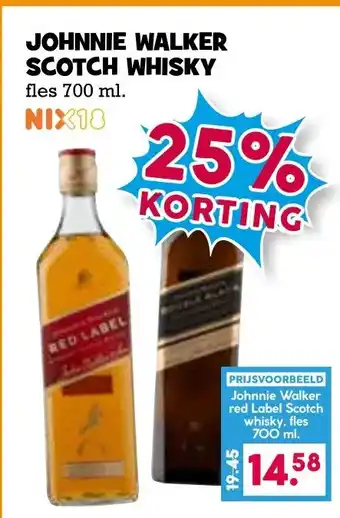 Boon`s Markt Johnnie walker scotch whisky aanbieding