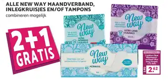 Boon`s Markt Alle new way maandverband, inlegkruisjes en/of tampons aanbieding