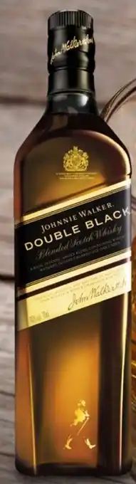 Gall & Gall Johnnie Walker Double black Blended Scotch Whisky 1 Liter aanbieding