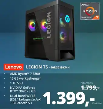 Paradigit Lenovo legion t5-90rc01bkmh aanbieding