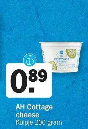 Ah cottage cheese aanbieding bij Albert Heijn