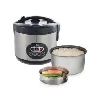 Blokker Solis rice cooker duo programm 817 - rijstkoker en stoomkoker - rvs aanbieding