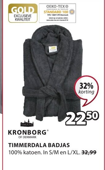 Jysk Kronborg Timmerdala Badjas aanbieding