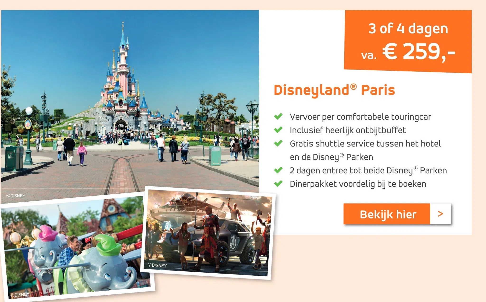 Disneyland paris aanbieding bij Effeweg