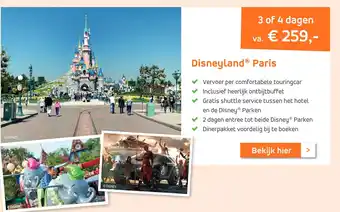 Effeweg Disneyland paris aanbieding