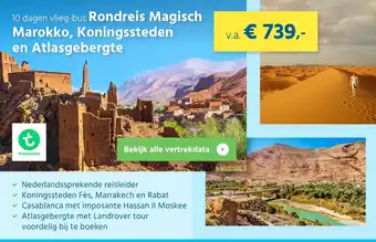 Bolderman Excursiereizen 10 dagen vlieg-bus rondreis magisch marokko, koningssteden en atlasgebergte 11 aanbieding