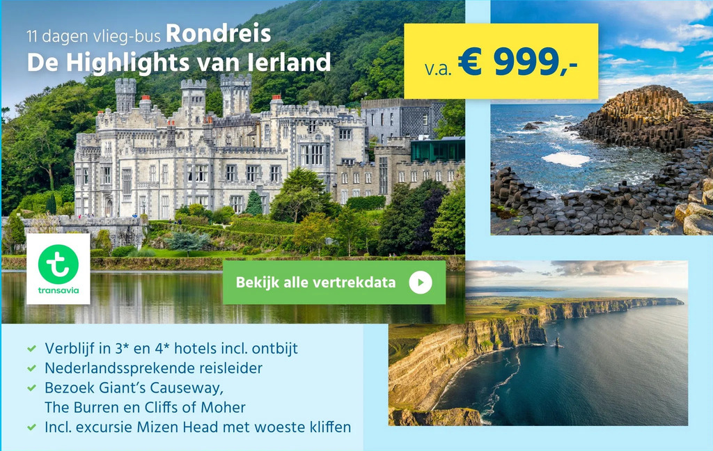 11 Dagen Vlieg-bus Rondreis De Highlights Van Lerland Aanbieding Bij ...