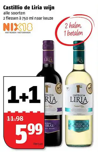 Poiesz Castillio de Liria wijn 750 ml aanbieding