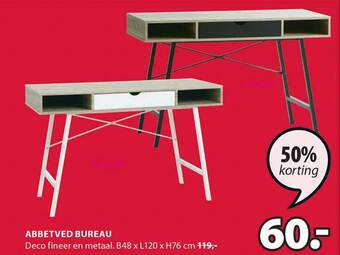 Jysk Abbetved Bureau 50% Korting aanbieding