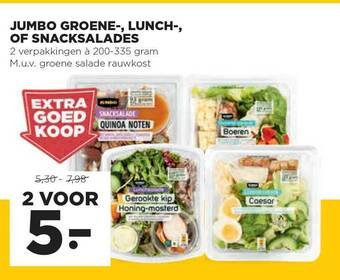 Jumbo Jumbo Groene-, Lunch-, Of Snacksalades aanbieding