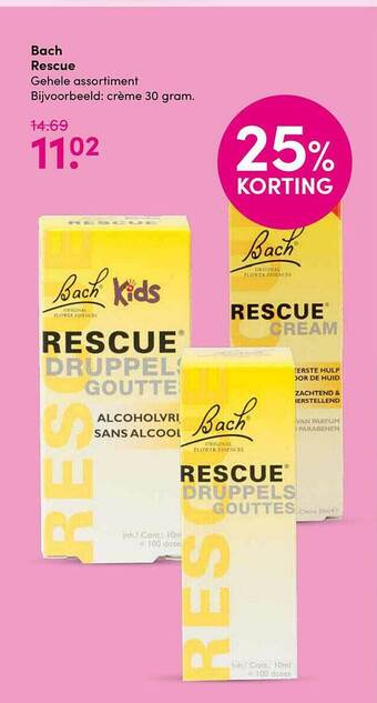 Drogisterij Visser Bach Rescue 25% Korting aanbieding