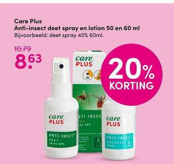 Drogisterij Visser Care Plus Anti-Insect Deet Spray En Lotion 50 En 60 Ml 20% Korting aanbieding