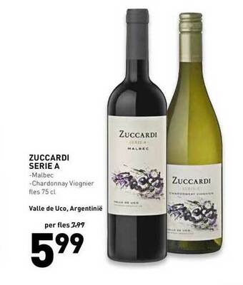 De Kweker Zuccardi Serie A Malbec Of Chardonnay Viognier aanbieding