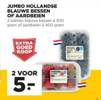 Jumbo Jumbo Hollandse Blauwe Bessen Of Aardbeien aanbieding