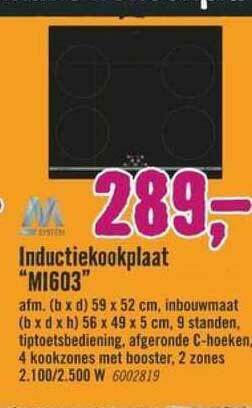 Hornbach Inductiekookplaat aanbieding