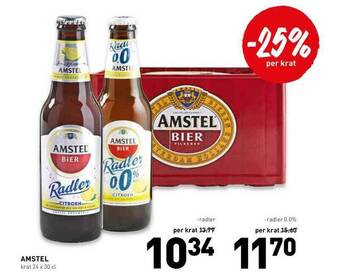 De Kweker Amstel Radler Of Radler 0.0% aanbieding