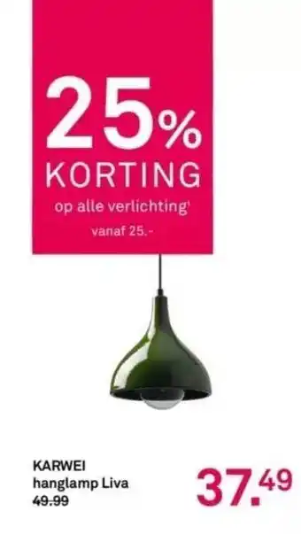 Karwei Karwei hanglamp liva aanbieding