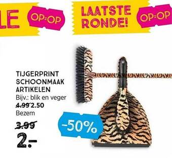 Xenos Tijgerprint schoonmaak artikelen aanbieding